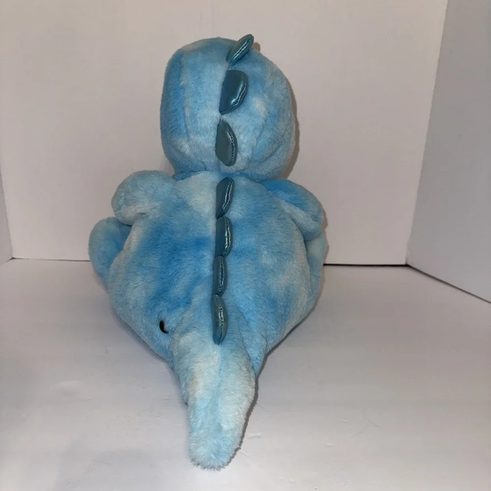 FAO Schwarz‎ Glow Brights Blue Dinosaur Plush 12
